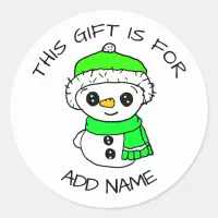 Custom Christmas Labels for Gifts