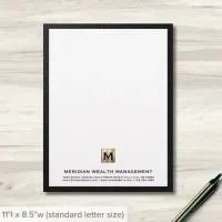 Monogram Financial Planner Letterhead