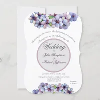 Romantic and Poetic Pastel Lilac Watercolor Invitation