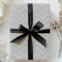 Gray Zigzag Chevron Stripes Wrapping Paper