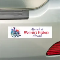 March is Women's History Month Car Magnet