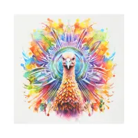 *~* TURKEY Power Animal Colorful vibrant SC2 Metal Print