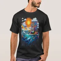 Mermaid Surreal Subconscious Sun-Kissed Morning T-Shirt