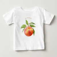 Our Little Peach Watercolor Baby T-Shirt