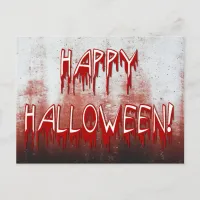 Suffering Happy Halloween Blood Stained Postcard