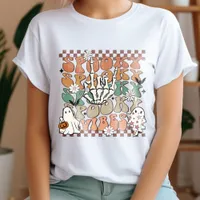 Retro Groovy Halloween Spooky Vibes T-Shirt