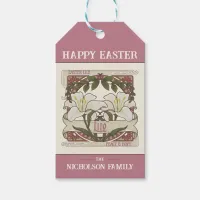 Happy Easter: Vintage Lily Design Peace Hope Gift Tags