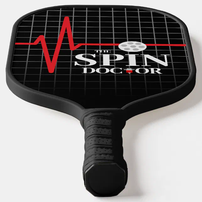 Funny The Spin Doctor Syringe Heartbeat Chart Pickleball Paddle