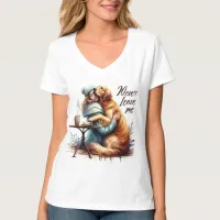 Woman Hugging Dog T-Shirt