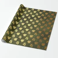 Gold Foil Thanksgiving Wrapping Paper