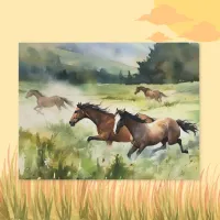 Wild and Free Horse Postcard