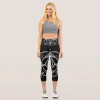 Zodiac design capri leggings