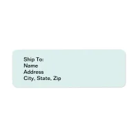 Blue Return Address Labels with Your Information