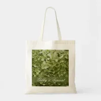 Green Annabelle Hydrangea Wedding Tote Bag