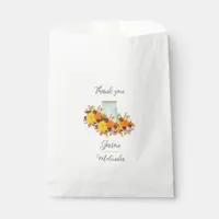 Rustic Sunflower Country Wedding Favor Bag