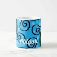 Custom Abstract Floral Coffee Mug