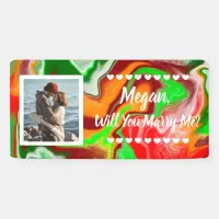 Will you Marry Me Custom Name Proposal  Banner
