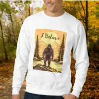 Retro Bigfoot Vintage Sasquatch Mountains   Sweatshirt