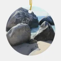 The Baths on Virgin Gorda, BVI Ceramic Ornament