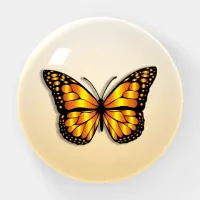 Pretty Orange Monarch Butterfly Paperweight