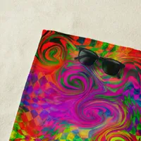 [Phantasmagoria] Warped Swirling Colors Beach Towel