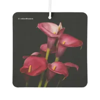 Elegant Purple Calla Lilies Car Air Freshener