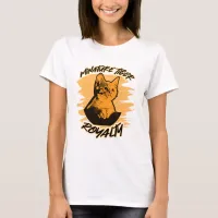 Mini Tiger Royalty Funny Feline Cat Lover Humor T-Shirt