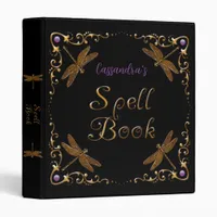 Fantasy Fairy Tale Spell Book Personalized 3 Ring Binder