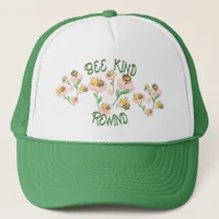 Cute Inspirational Bee Kind - Rewind | Trucker Hat