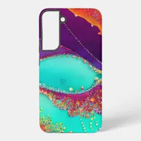 Pretty Abstract Beachy Art Samsung Galaxy S22+ Case