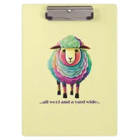 All Wool and a Yard Wide Clipboard