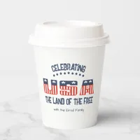 Land of the Free Patriotic Paper Cups