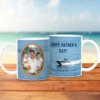 Happy Fathers Day Dad Photo Customized Coffee Mug