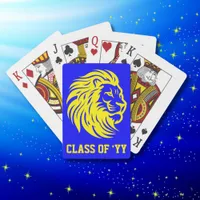 Gahanna Lincoln Lions Blue and Yellow Grad Party Poker Cards