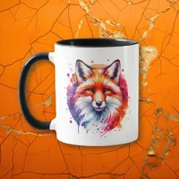 Watercolor Fox Illustration Personalized Mug