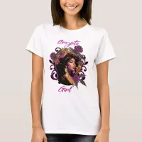 Crypto Girl Pink and Gold T-Shirt