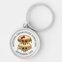 National Cream-Filled Donut Day - September 14th   Keychain