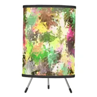 Paint Splatter Autumn Color Leaves Abstract Tripod Lamp