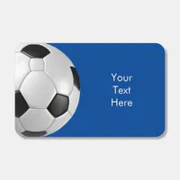 Stylish Minimal Soccer Ball Blue Bold Football Matchboxes