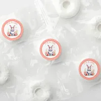 Bunny Rabbit in Flowers It's a Girl Baby Shower Life Saver&#174; Mints