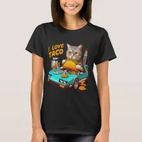 Feline Fiesta I love Taco T-Shirt