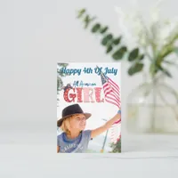 All American Girl Personalized Card