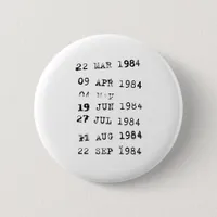 Library Stamps Date Due 1984 Button