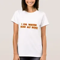 Read My Roar Author Slogan Design T-Shirt