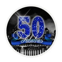City Lights Fabulous Fifty ID191 Edible Frosting Rounds