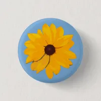 Brown Eyed Susan Yellow Flower Button