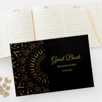 Traditional mandala classic elegant luxury art dec guest book