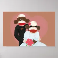 Sock Monkey Wedding(Bowty & Violet) Poster