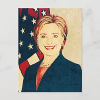 Hilary Clinton Memorabilia Pop Art Blank Card