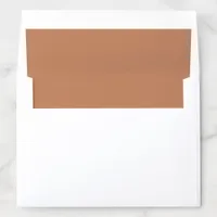 Toasted Almond Copper Wedding Envelope Liner